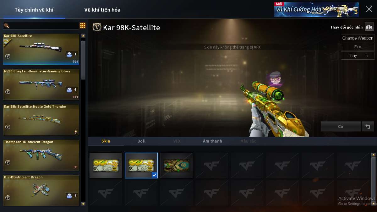 shop acc cf uy tin gia re